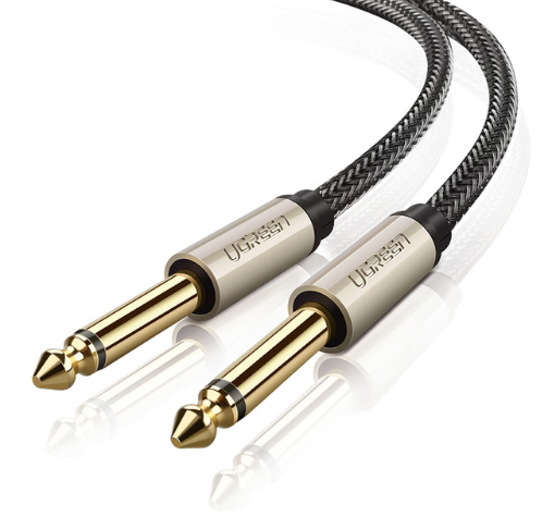 UGREEN AV128 6 3 mm to 6 3 mm Audio Cable Braided, 1 m Gray 10636