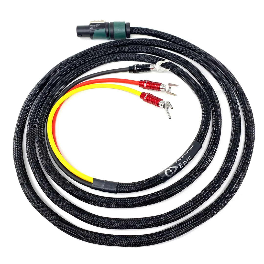 CHORD Epic High-Level Subwoofer Cable Spades - Speakon 3m