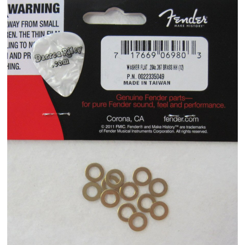 FENDER TRUSS ROD WASHERS VINTAGE GUITAR/BASS BRASS
