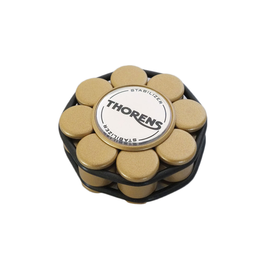 Thorens Stabilizer Golden in Wooden Box