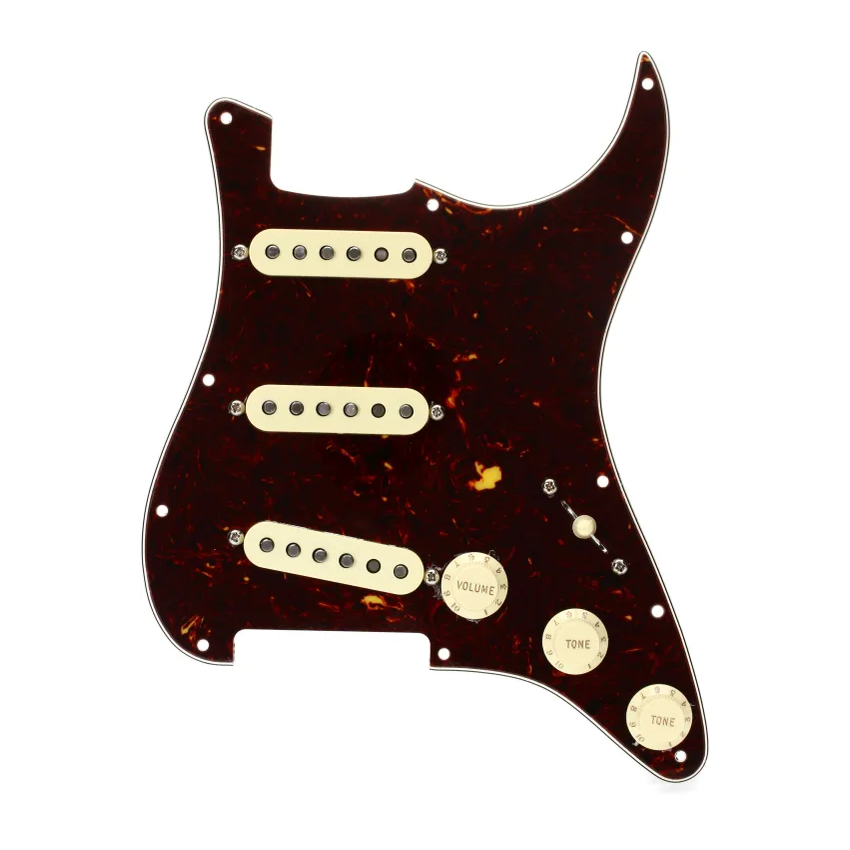 FENDER PRE-WIRED STRAT PICKGUARD ORIGINAL '57/'62 SSS TORTOISE SHELL