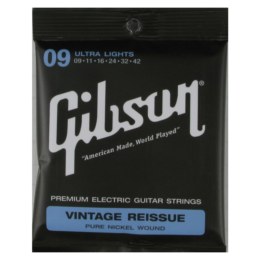Gibson SEG-VR9 VINTAGE RE-ISSUE PURE NICKEL WOUND .009-.042
