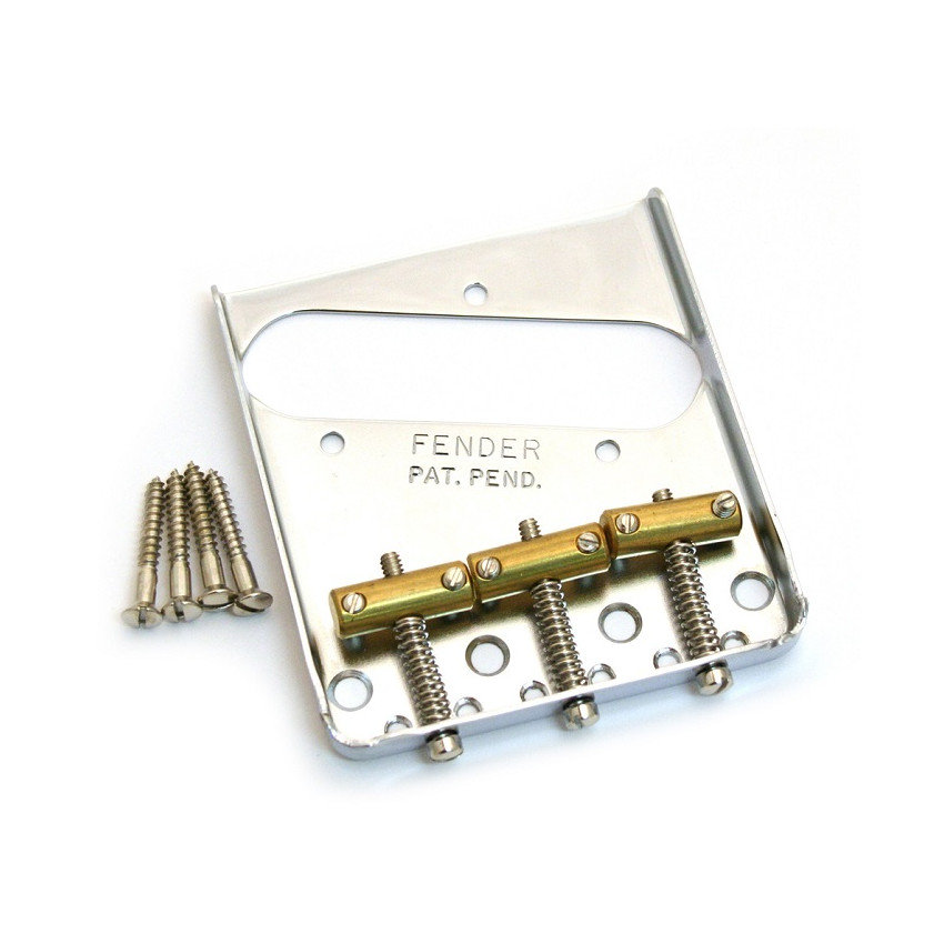 FENDER BRIDGE SADDLES FOR AMERCIAN VINTAGE TELECASTER BRASS Бридж для электрогитары