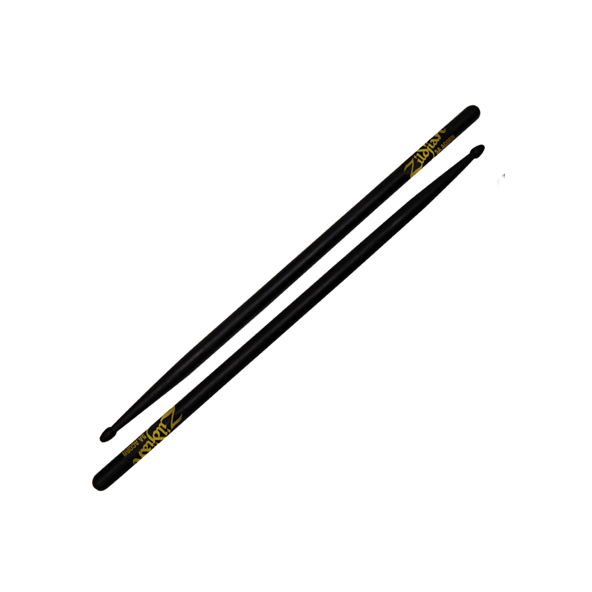 ZILDJIAN 5ACB ACORN TIP WOOD BLACK DRUMSTICKS