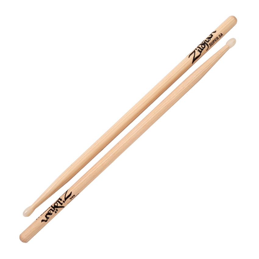 ZILDJIAN SUPER 5A NYLON NATURAL DRUMSTICKS