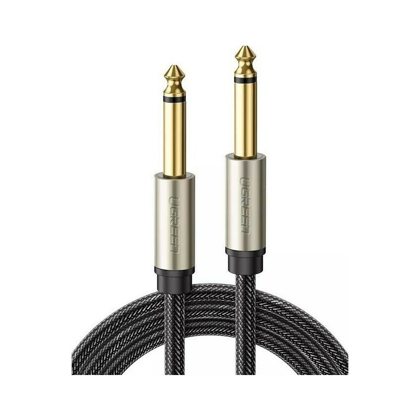 UGREEN AV128 6.3 mm to 6.3 mm Audio Cable Braided, 3 m (Gray)