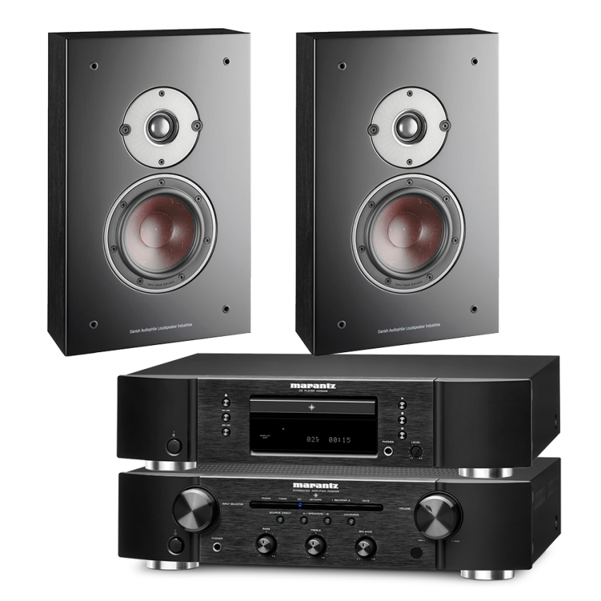 Marantz CD5005+Marantz PM5005+DALI Oberon ON-WALL