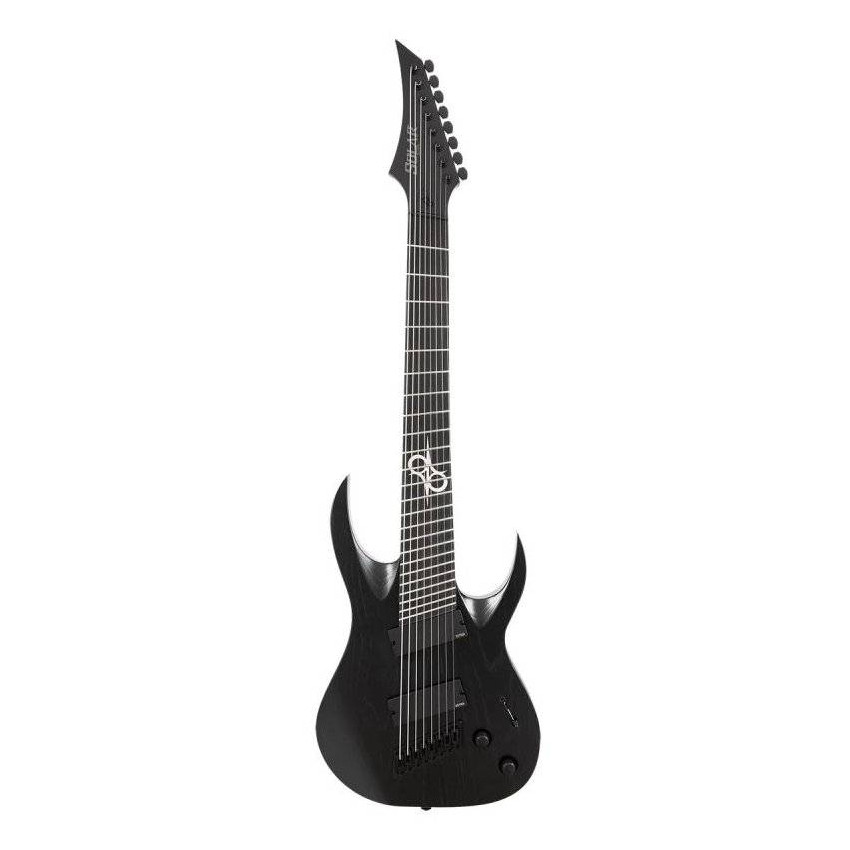 SOLAR GUITARS A1.8ABOP-FF BLACK OPEN PORE