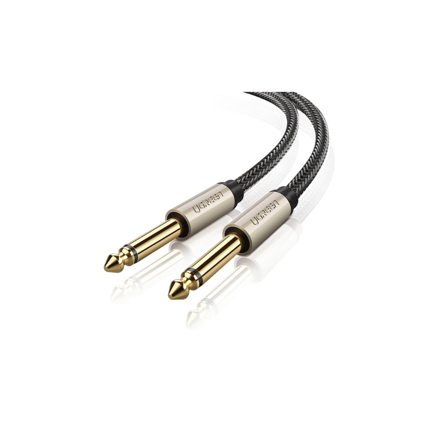 UGREEN AV128 6 3 mm to 6 3 mm Audio Cable Braided, 3 m Gray 10639