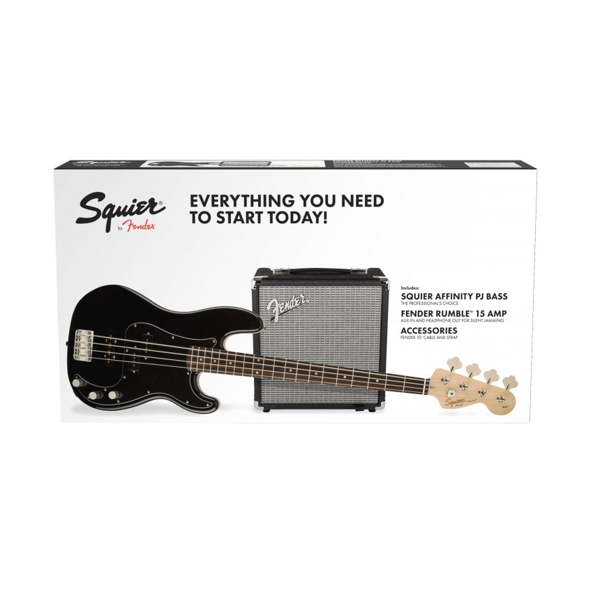 SQUIER by FENDER PJ BASS PACK BLACK