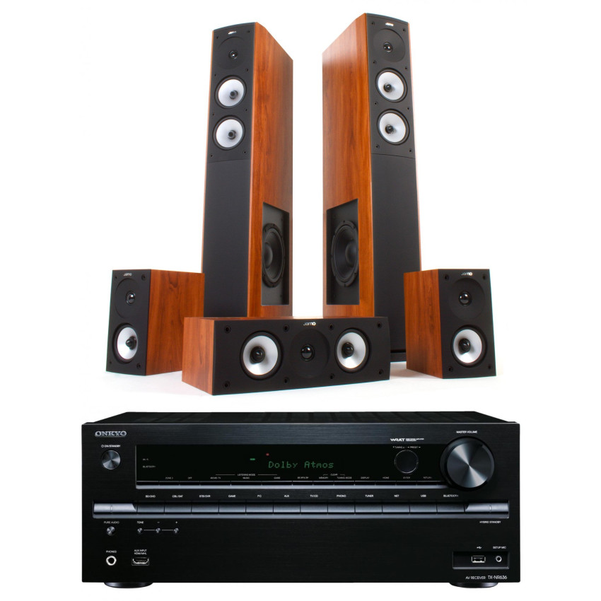 Jamo S 626 HCS Dark Apple и ресивер Onkyo TX-SR333