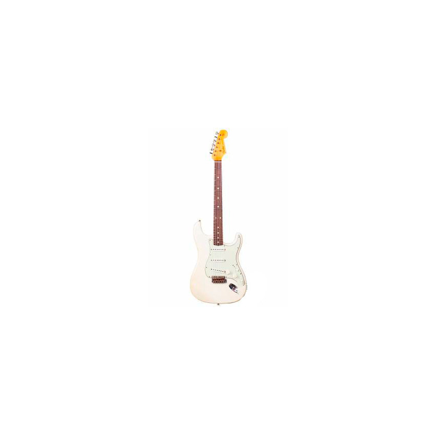 FENDER CUSTOM SHOP LIMITED EDITION '62/'63 STRATOCASTER JOURNEYMAN RELIC RW AGED OLYMPIC WHITE