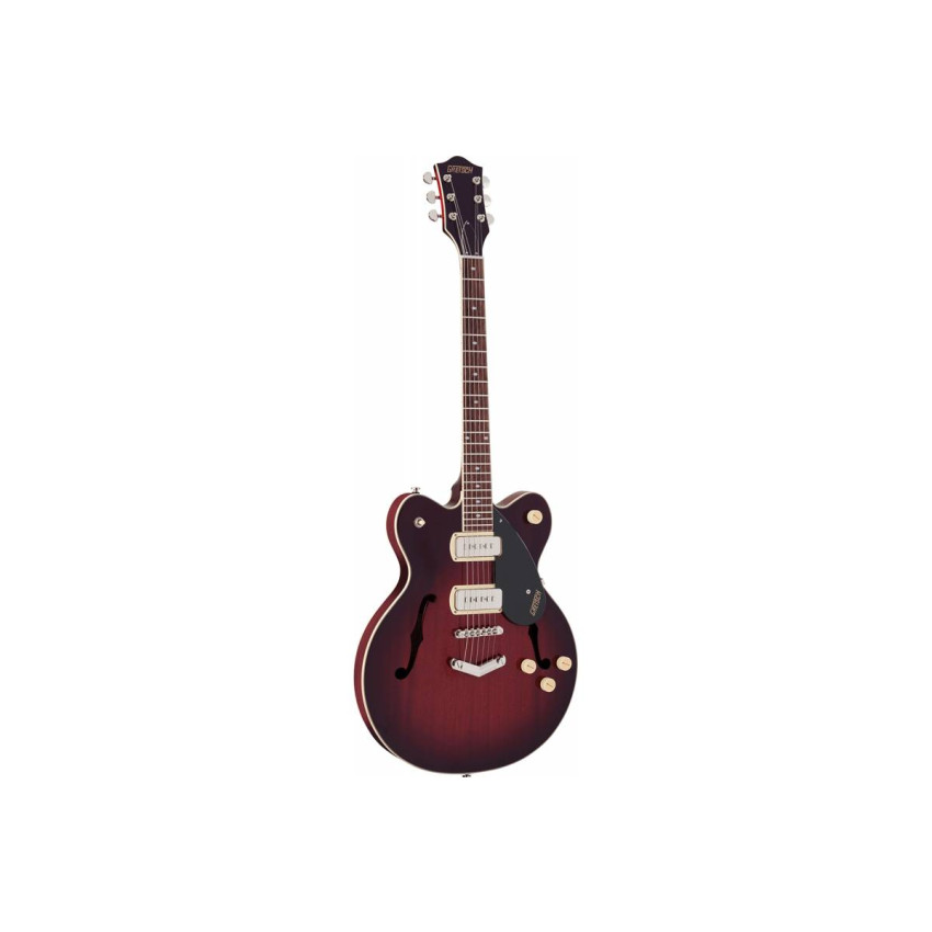 GRETSCH G2622-P90 STREAMLINER CENTER BLOCK DOUBLE-CUT WITH V-STOPTAIL CLARET BURST