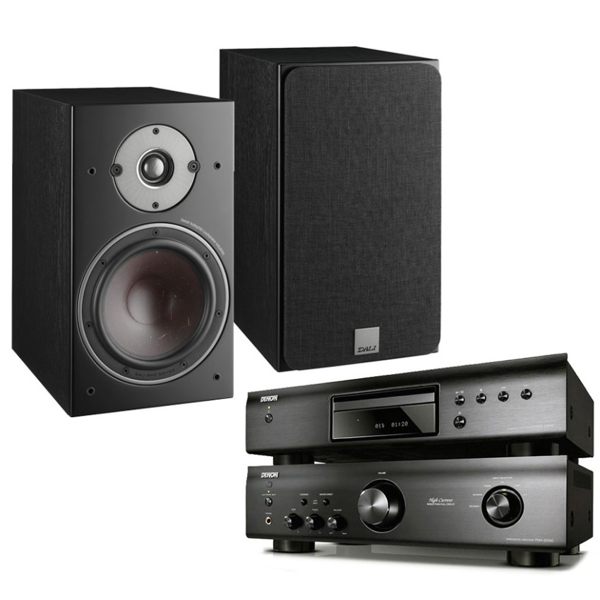 CD плеер Denon DCD-520AE + Стерео усилител Denon PMA-520AE + DALI Oberon 3