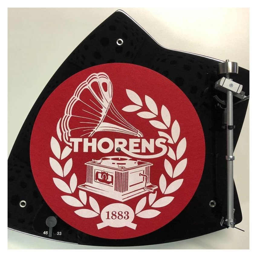 Thorens Felt mat, 300mm, красно-белый