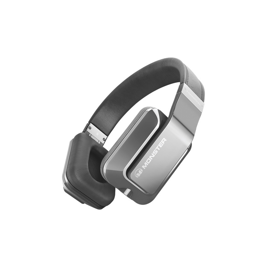 Monster Inspiration Active Noise Canceling Over-Ear Headphones Silver