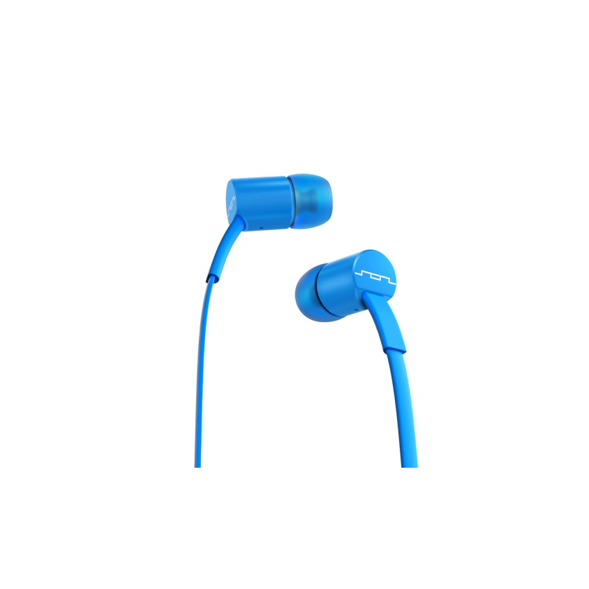 SOL REPUBLIC-Jax Electro Blue-Single Button