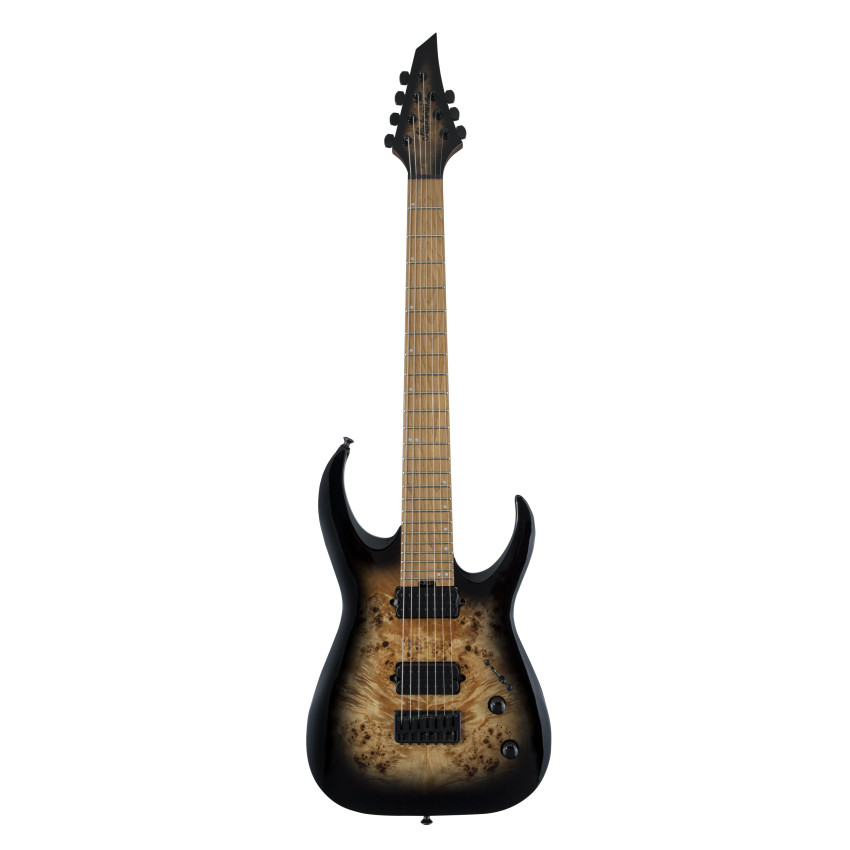 JACKSON PRO SIGNATURE MISHA MANSOOR JUGGERNAUT HT7P BLACK BURST BURL