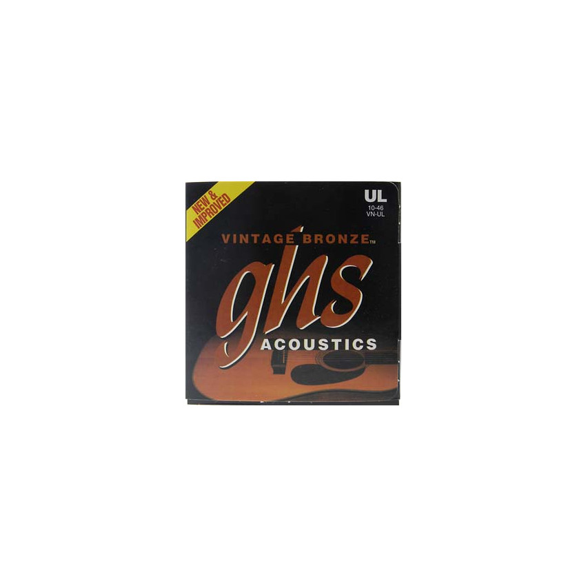 GHS STRINGS VN-UL AC GTR,VINT BRNZ,UL