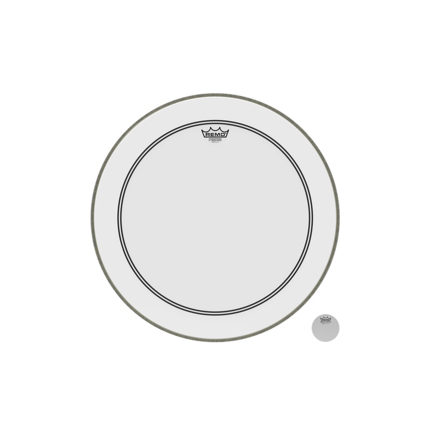 REMO Bass, POWERSTROKE® 3, SMOOTH WHITE™, 22