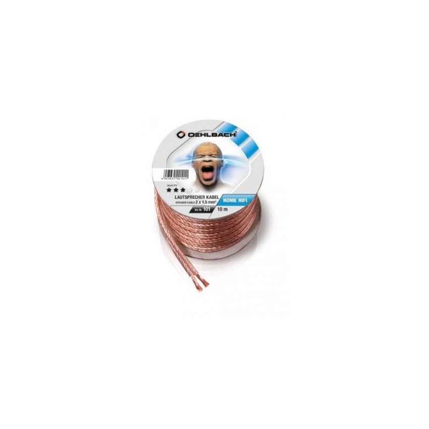 OEHLBACH Speaker Wire SP-15/3000 2x1,50mm clear spool, 30 м.