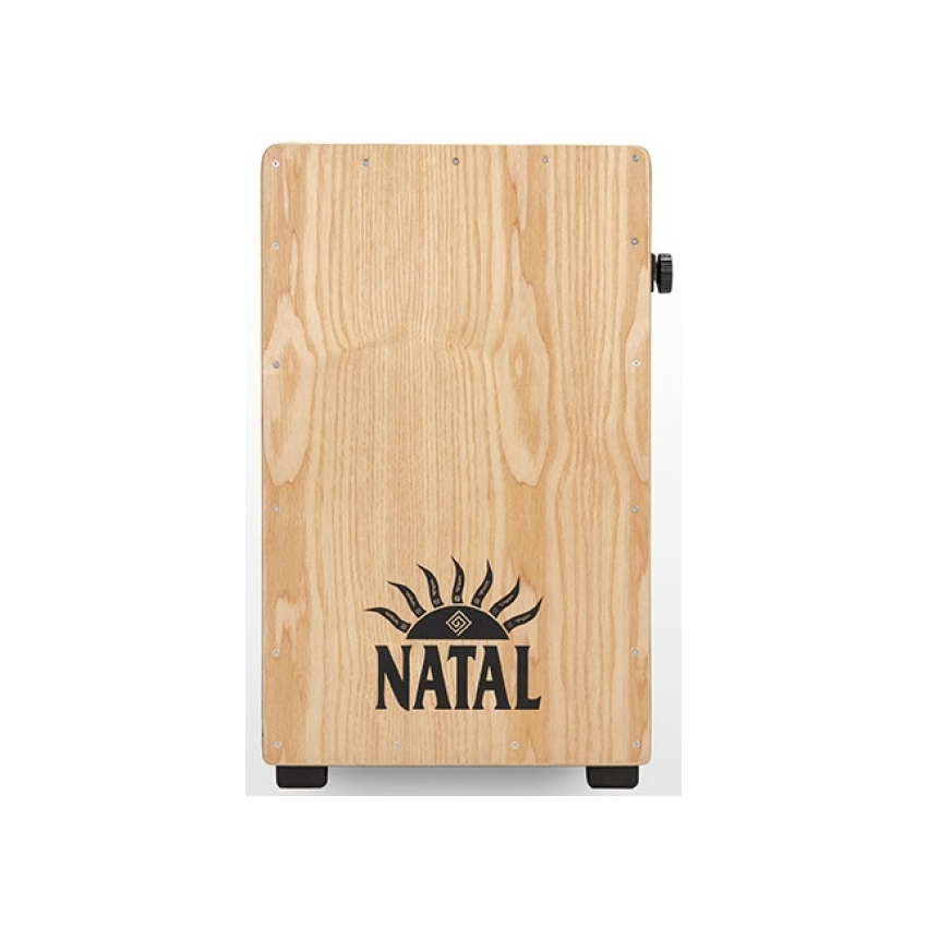 NATAL DRUMS CAJON LARGE BLACK WITH NATURAL PANEL