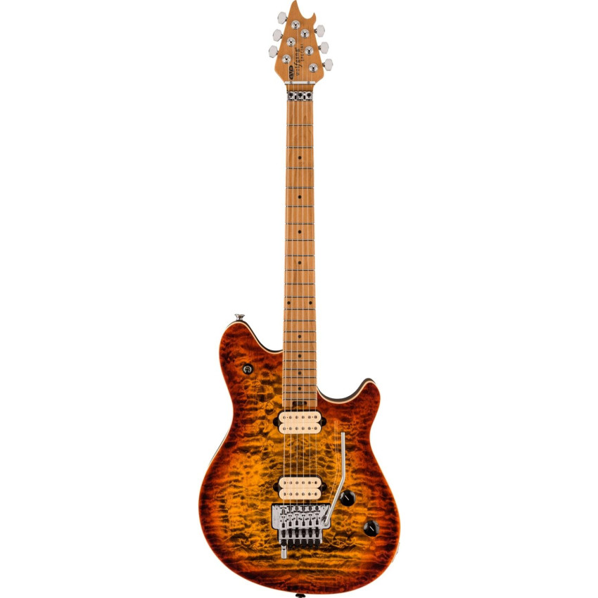 EVH WOLFGANG SPECIAL QM, BAKED MAPLE FINGERBOARD TIGER EYE GLOW