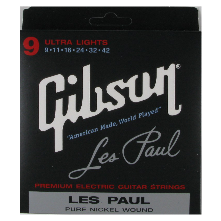 Gibson SEG-LP9 LES PAUL PURE NICKEL WOUND .009-.042