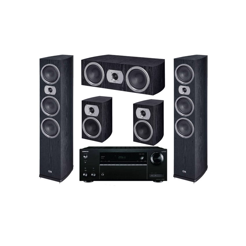 Onkyo TX-NR575Е + HECO Victa Prime 702 set 5.0 Black