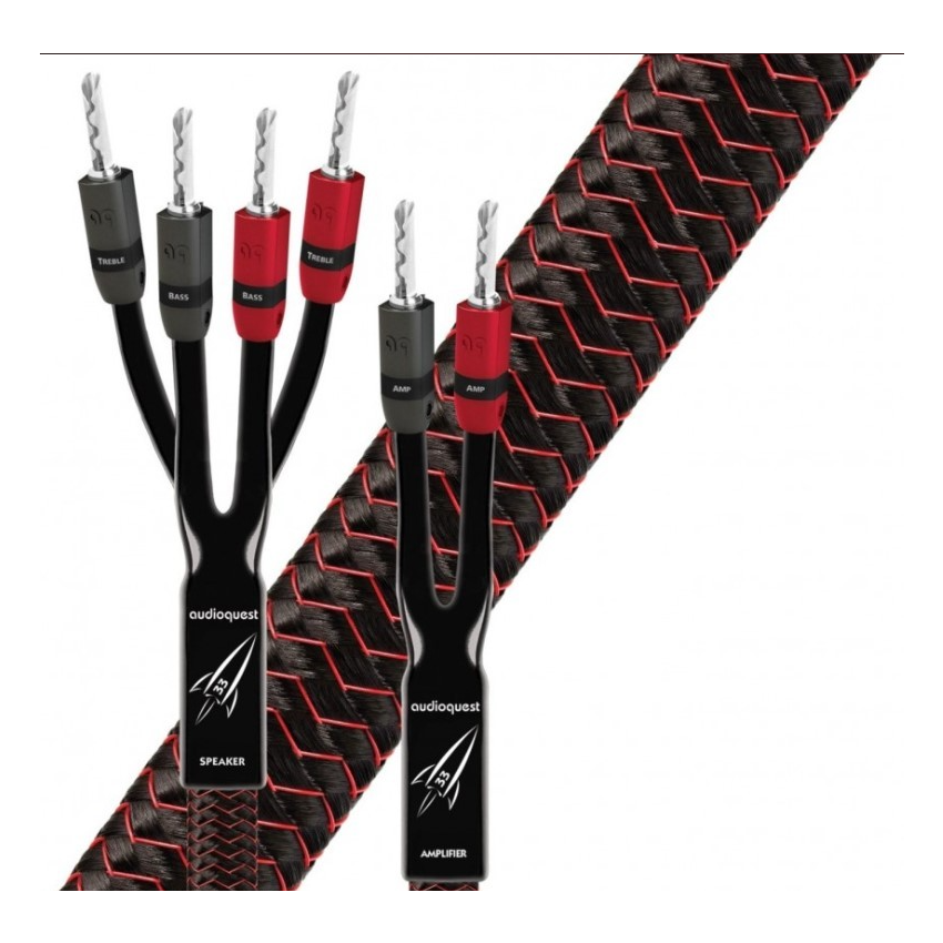 AUDIOQUEST Pair 3.0m ROCKET 33 SBW BAN/S