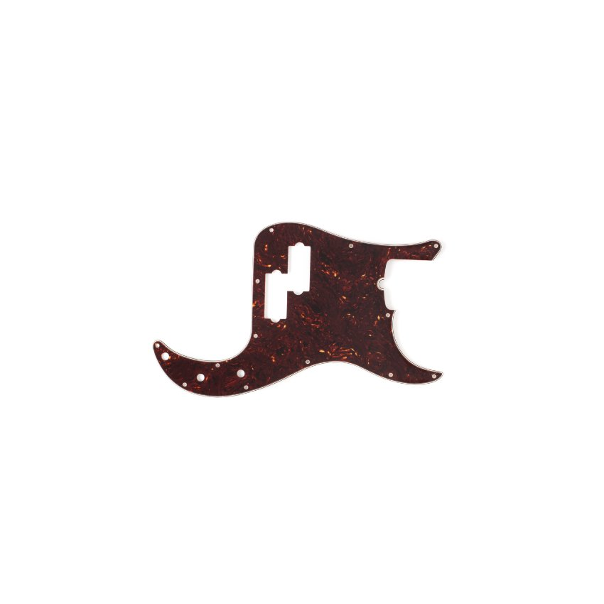 FENDER PICKGUARD FOR PRECISION BASS 13 HOLE 4 PLY TORTOISE SHELL