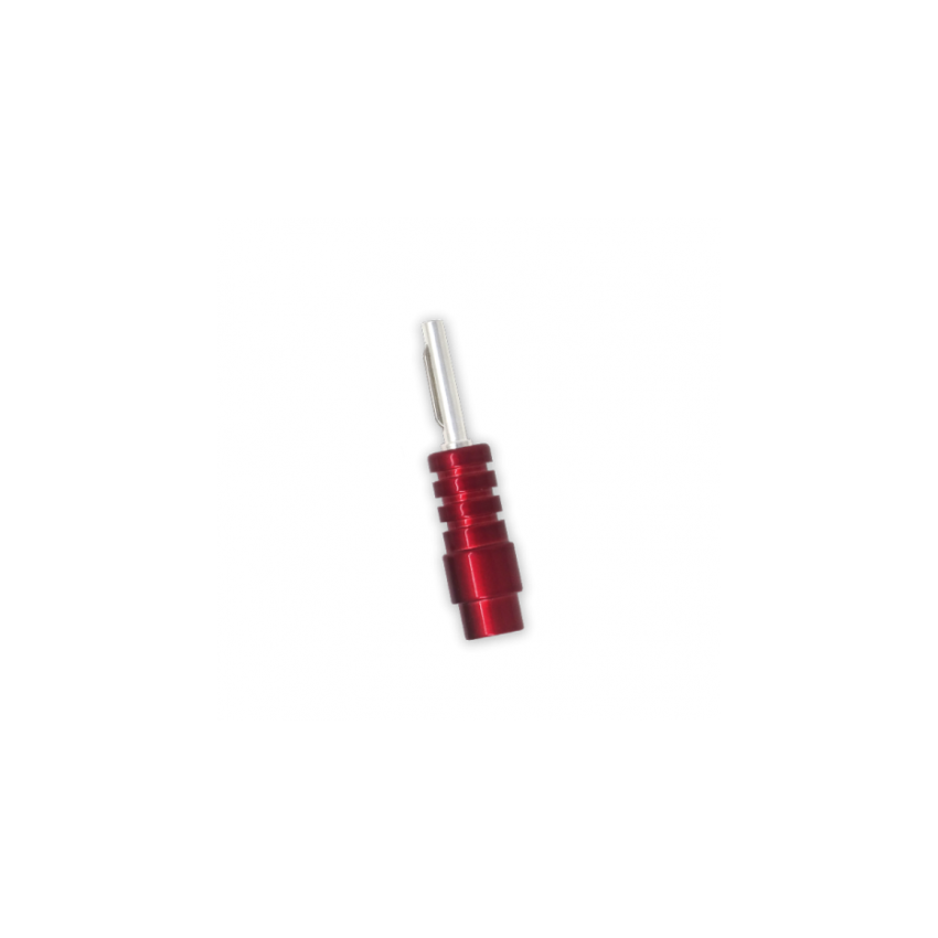 CHORD ChordOhmic Silver Banana SHORT CRIMP Red ABS Cap