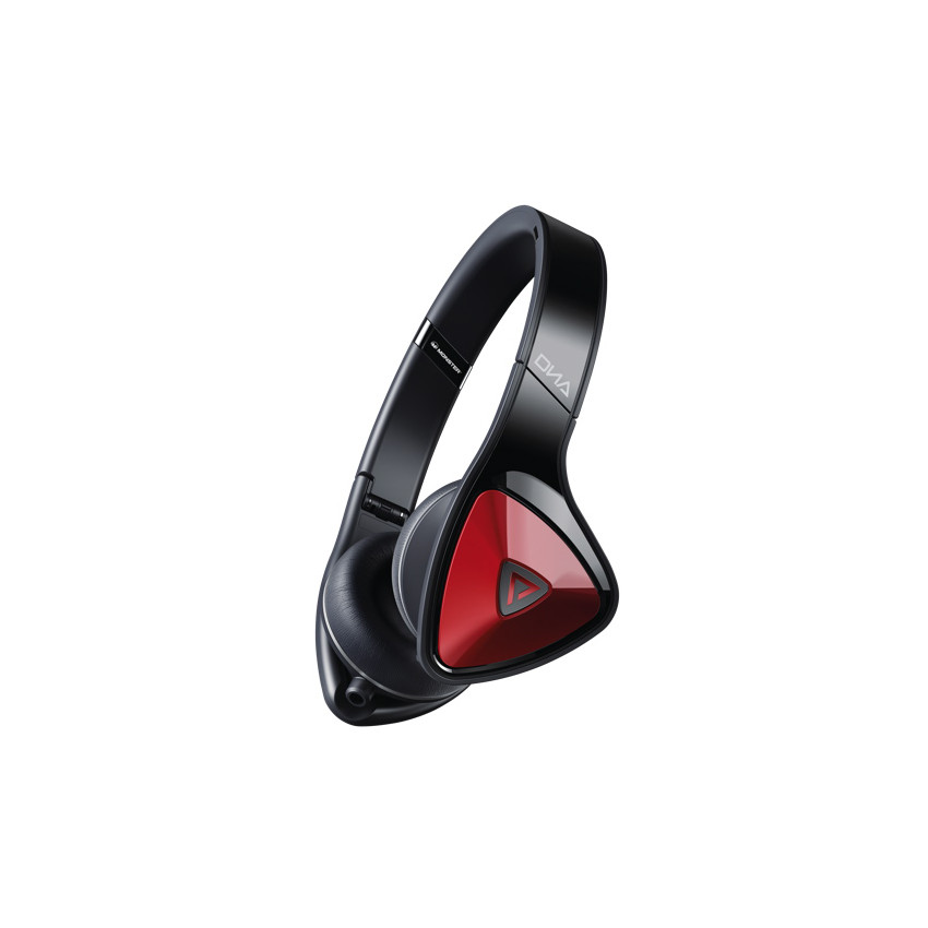 Monster DNA Neon On-Ear Headphones Black Red