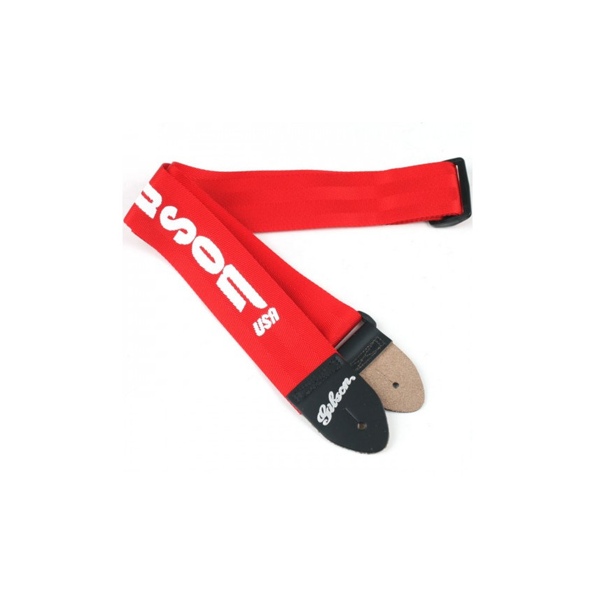 Gibson ASGSBU-20 GIBSON USA STYLE 2' SAFETY STRAP - FERRARI RED