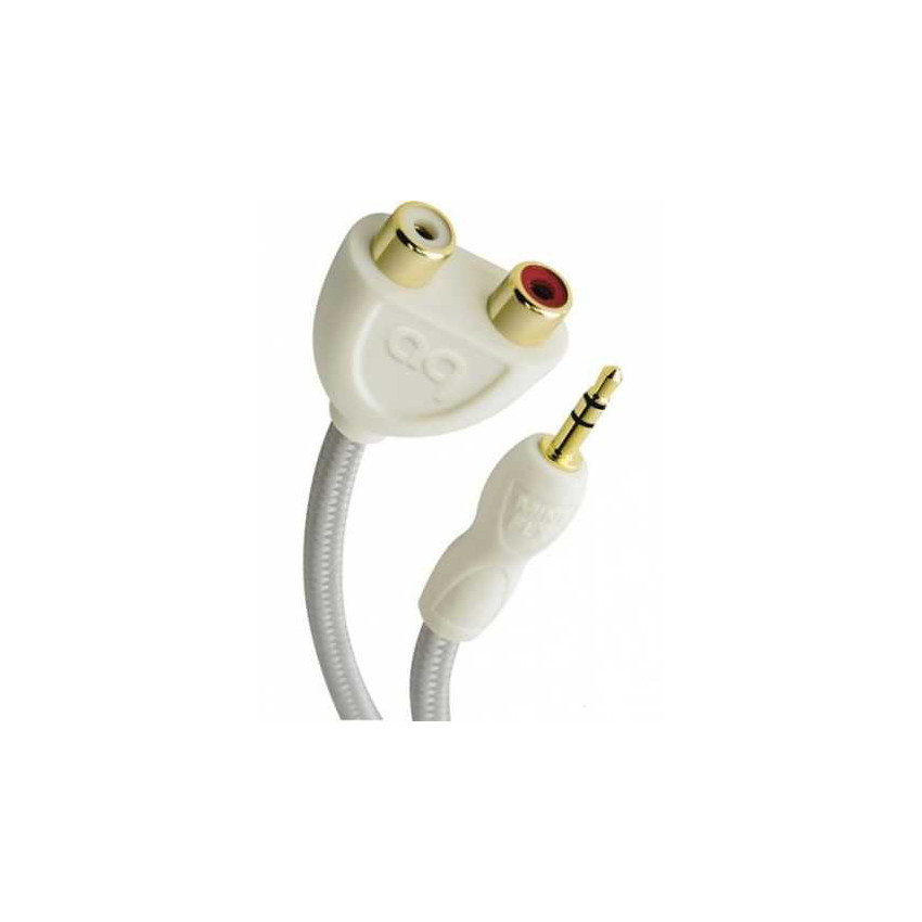 AUDIOQUEST Splitter FLX-Mini/RCA Adaptor(Male Stereo 3.5mm. <>2xFemale RCA)