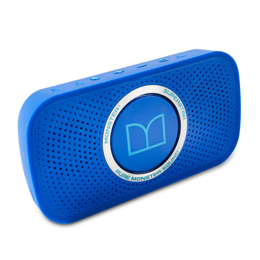 Monster Superstar High Definition Bluetooth Speaker Neon Blue