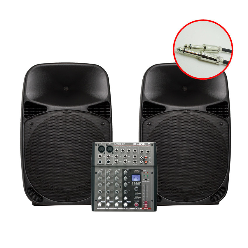 Clarity MCS-3 (2xMAX15MH-S+1xPhonic AM 220P+ 2xMogami SI5