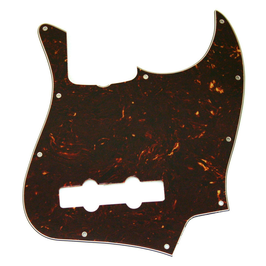 FENDER PICKGUARD '60s JAZZ BASS MEXICO REISSUE 10 HOLE MOUNTING TORTOISE SHELL