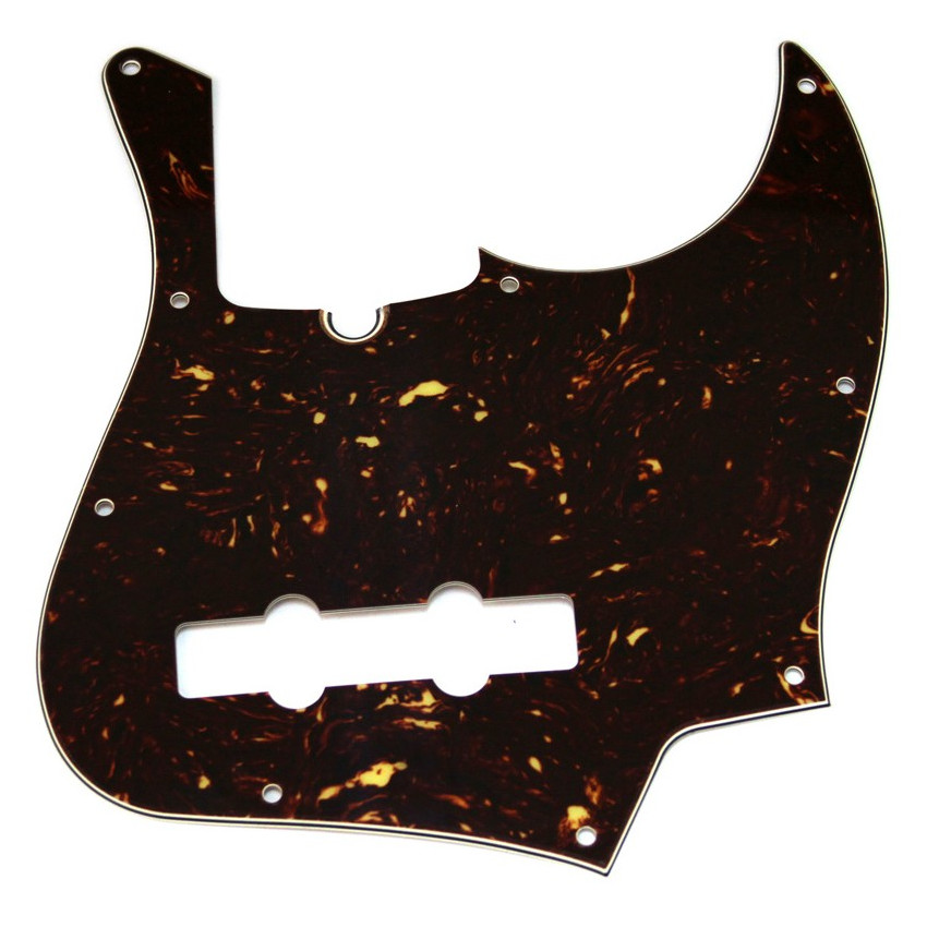 FENDER PICKGUARD FOR 5-STRING AMERICAN DELUXE JAZZ BASS 4-PLY TORTOISE SHELL