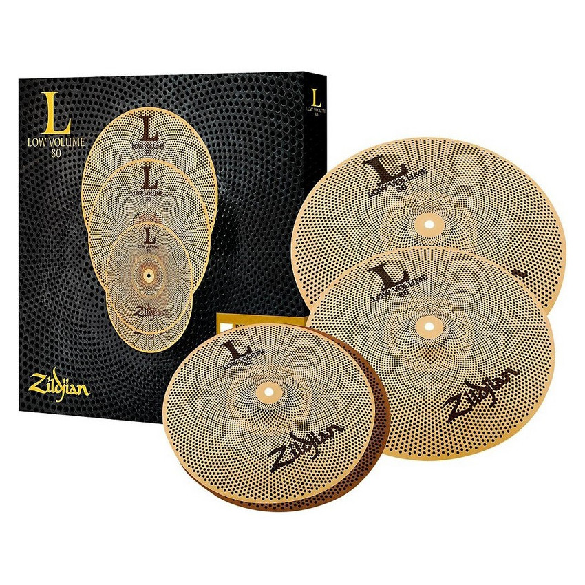 ZILDJIAN LOW VOLUME L80 13/14/18 CYMBAL SET