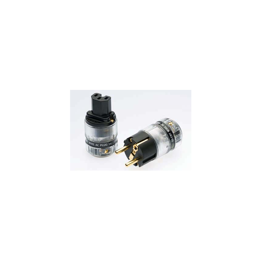 Silent Wire Serie 16 Gold Schukostecker (