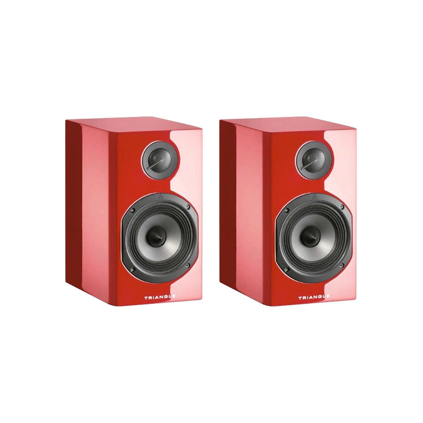 Triangle Color Bookshelf Red Piano Lacquer
