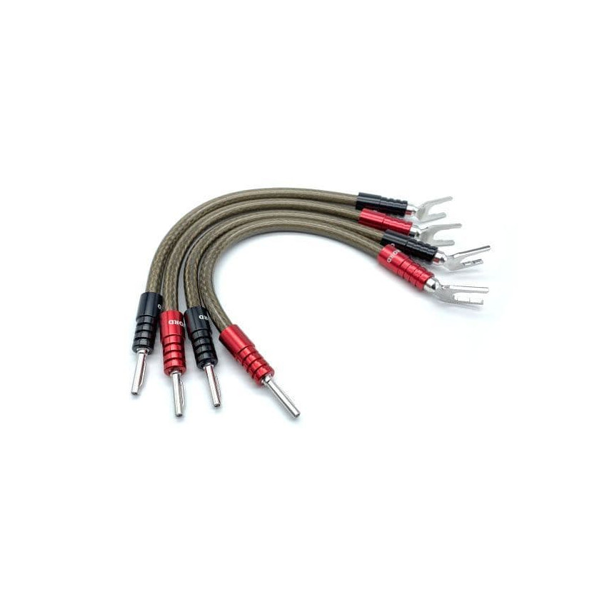CHORD Epic Links ChordOhmic Banana to Spade x 4 - 28cm Tip to Tip