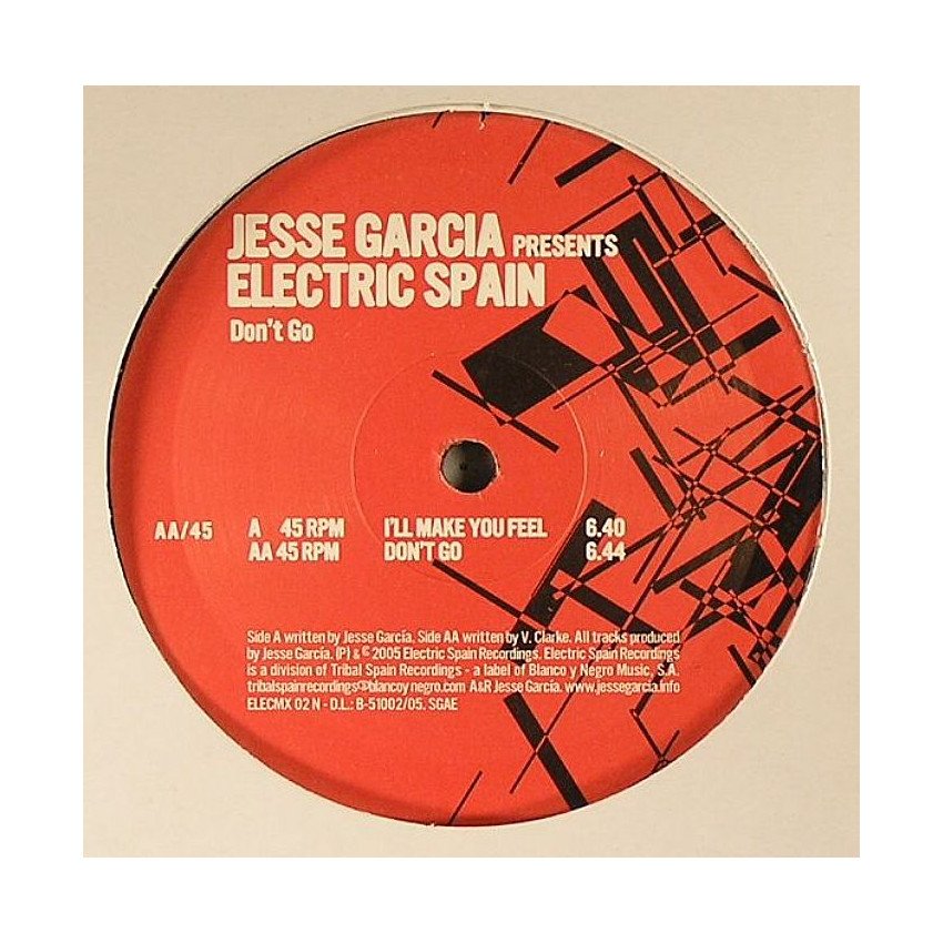 Jesse GARCIA presents ELECTRIC SPAIN - I'll Make You Feel