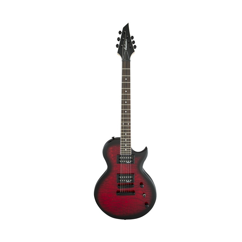 JACKSON JS22 MONARKH RW QUILT MAPLE TOP TRANSPARENT RED