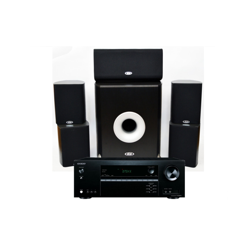Onkyo TX-NR 474 + Eltax CineMaxx 5.1-pack black