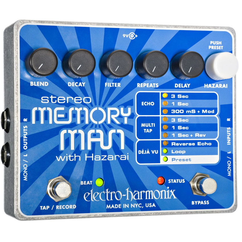 Electro-harmonix Stereo Memory Man with Hazarai