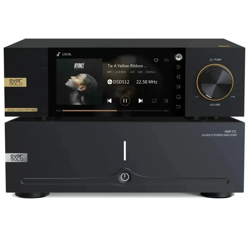 Eversolo DMP-A6 Master Edition Gen 2 Black + Eversolo AMP-F2 Black