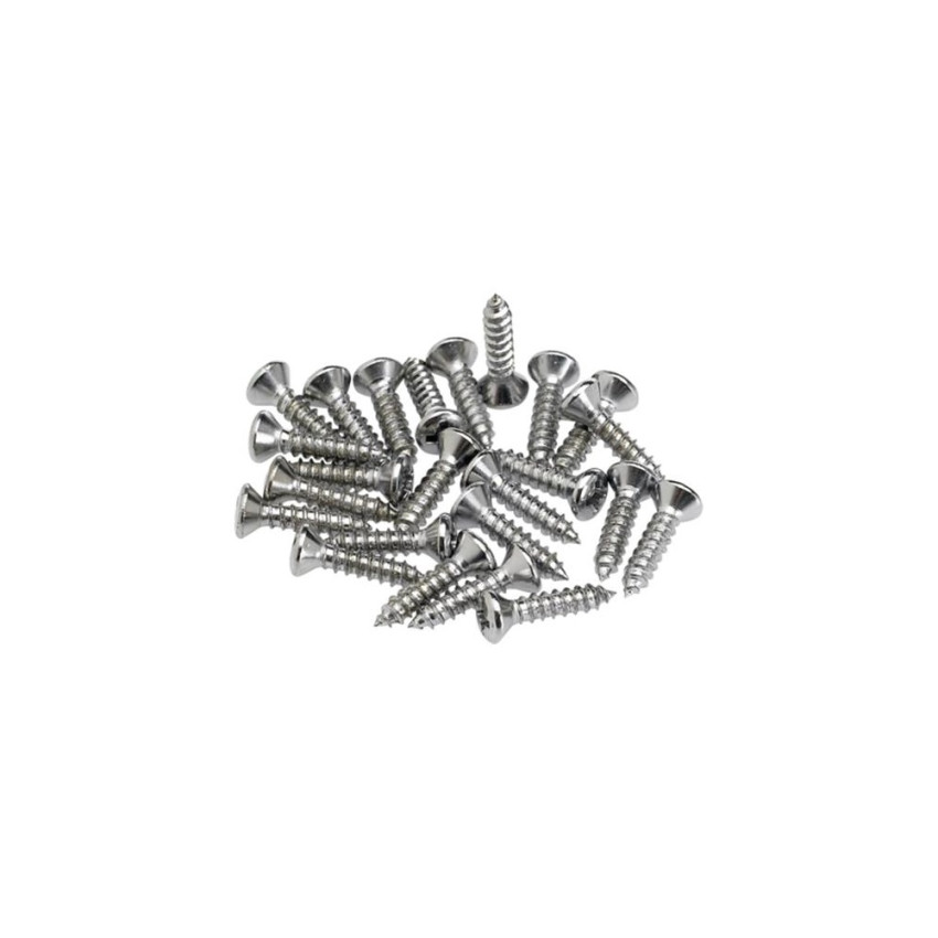 FENDER PICKGUARD/CONTROL PLATE MOUNTING SCREWS CRHOME