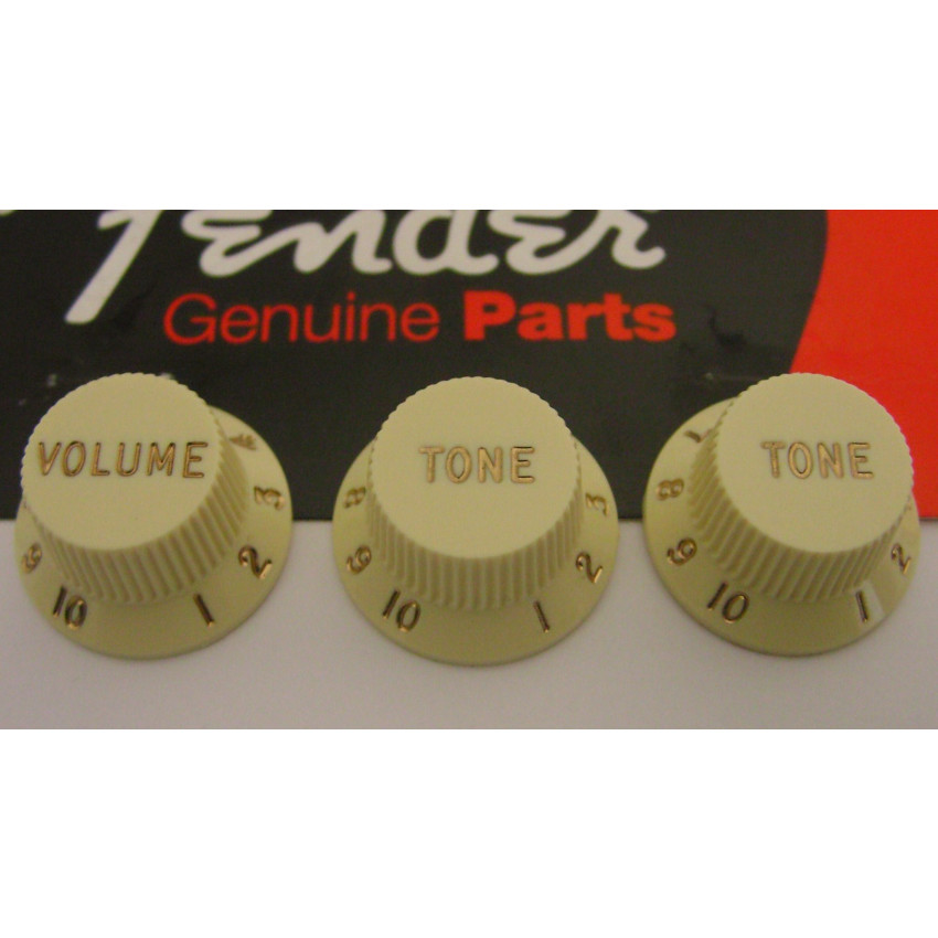 FENDER STRATOCASTER KNOBS AGED WHITE